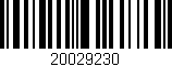 Código de barras (EAN, GTIN, SKU, ISBN): '20029230'