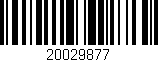 Código de barras (EAN, GTIN, SKU, ISBN): '20029877'