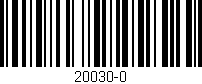 Código de barras (EAN, GTIN, SKU, ISBN): '20030-0'