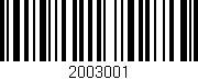 Código de barras (EAN, GTIN, SKU, ISBN): '2003001'