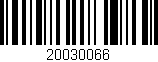 Código de barras (EAN, GTIN, SKU, ISBN): '20030066'