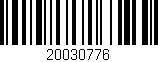 Código de barras (EAN, GTIN, SKU, ISBN): '20030776'