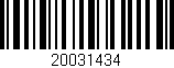 Código de barras (EAN, GTIN, SKU, ISBN): '20031434'
