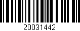 Código de barras (EAN, GTIN, SKU, ISBN): '20031442'