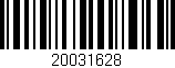 Código de barras (EAN, GTIN, SKU, ISBN): '20031628'