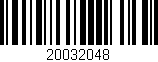 Código de barras (EAN, GTIN, SKU, ISBN): '20032048'