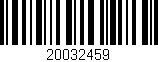 Código de barras (EAN, GTIN, SKU, ISBN): '20032459'