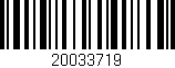 Código de barras (EAN, GTIN, SKU, ISBN): '20033719'