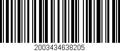 Código de barras (EAN, GTIN, SKU, ISBN): '2003434638205'