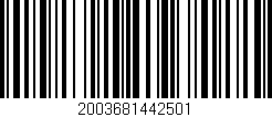 Código de barras (EAN, GTIN, SKU, ISBN): '2003681442501'