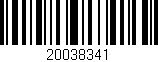 Código de barras (EAN, GTIN, SKU, ISBN): '20038341'