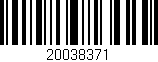 Código de barras (EAN, GTIN, SKU, ISBN): '20038371'