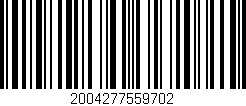 Código de barras (EAN, GTIN, SKU, ISBN): '2004277559702'