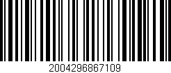 Código de barras (EAN, GTIN, SKU, ISBN): '2004296867109'