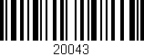Código de barras (EAN, GTIN, SKU, ISBN): '20043'