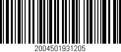 Código de barras (EAN, GTIN, SKU, ISBN): '2004501931205'