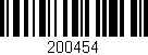 Código de barras (EAN, GTIN, SKU, ISBN): '200454'