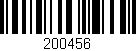 Código de barras (EAN, GTIN, SKU, ISBN): '200456'