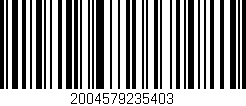 Código de barras (EAN, GTIN, SKU, ISBN): '2004579235403'