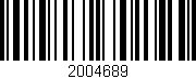 Código de barras (EAN, GTIN, SKU, ISBN): '2004689'