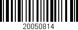 Código de barras (EAN, GTIN, SKU, ISBN): '20050814'