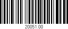 Código de barras (EAN, GTIN, SKU, ISBN): '20051.00'
