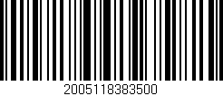 Código de barras (EAN, GTIN, SKU, ISBN): '2005118383500'