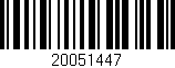 Código de barras (EAN, GTIN, SKU, ISBN): '20051447'