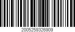 Código de barras (EAN, GTIN, SKU, ISBN): '2005259326909'