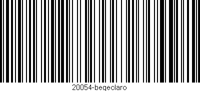 Código de barras (EAN, GTIN, SKU, ISBN): '20054-begeclaro'