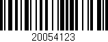 Código de barras (EAN, GTIN, SKU, ISBN): '20054123'