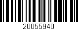 Código de barras (EAN, GTIN, SKU, ISBN): '20055940'