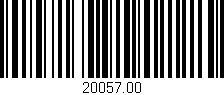 Código de barras (EAN, GTIN, SKU, ISBN): '20057.00'