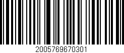 Código de barras (EAN, GTIN, SKU, ISBN): '2005769670301'
