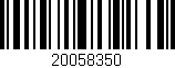 Código de barras (EAN, GTIN, SKU, ISBN): '20058350'