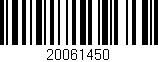 Código de barras (EAN, GTIN, SKU, ISBN): '20061450'