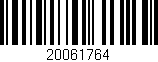 Código de barras (EAN, GTIN, SKU, ISBN): '20061764'