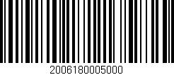Código de barras (EAN, GTIN, SKU, ISBN): '2006180005000'