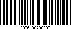 Código de barras (EAN, GTIN, SKU, ISBN): '2006180798889'