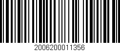 Código de barras (EAN, GTIN, SKU, ISBN): '2006200011356'