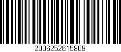 Código de barras (EAN, GTIN, SKU, ISBN): '2006252615809'