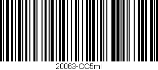 Código de barras (EAN, GTIN, SKU, ISBN): '20063-CC5ml'