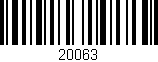Código de barras (EAN, GTIN, SKU, ISBN): '20063'