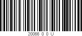 Código de barras (EAN, GTIN, SKU, ISBN): '20066_0_0_U'