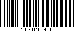 Código de barras (EAN, GTIN, SKU, ISBN): '2006811847849'