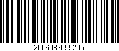 Código de barras (EAN, GTIN, SKU, ISBN): '2006982655205'