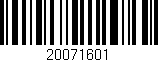 Código de barras (EAN, GTIN, SKU, ISBN): '20071601'