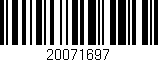 Código de barras (EAN, GTIN, SKU, ISBN): '20071697'