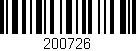 Código de barras (EAN, GTIN, SKU, ISBN): '200726'