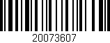 Código de barras (EAN, GTIN, SKU, ISBN): '20073607'